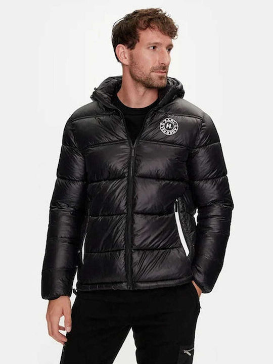 Karl Lagerfeld Geacă pentru bărbați Puffer BLACK