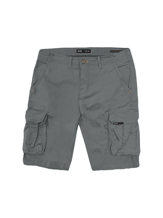 Double Herren-Cargoshorts Regular Fit Cement
