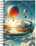 Linardatos Daily Academic Diary Spiral Luna Park 14 X 21 Cm 2024-2025