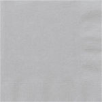 Sweet Napkins 25cm Silver 20 Pieces