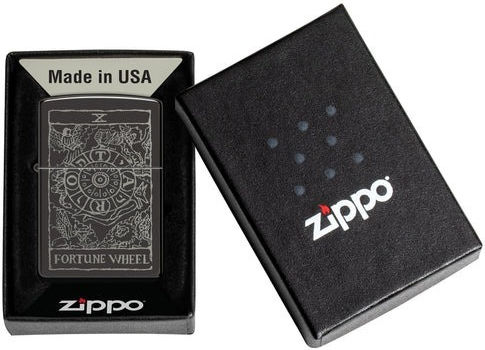 Zippo 46138 Wheel Fortune Design Steel Μαύρο