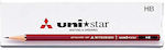 Uni Mitsubishi Star Pencils 12pcs 4902778652183 Nibs 2h