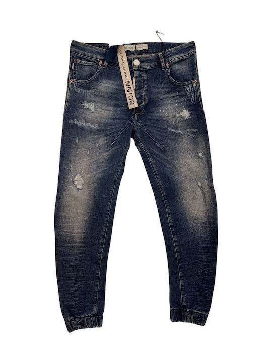 Scinn Leon Pantaloni Jeans pentru Bărbați Blue