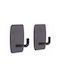 TnS Wall Hanger Plastic Black 2 Pieces