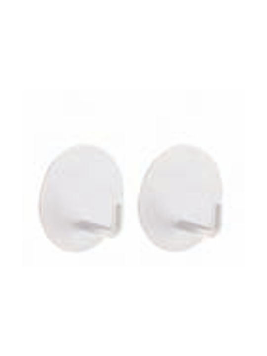 TnS Wall Hanger Plastic White 2 Pieces