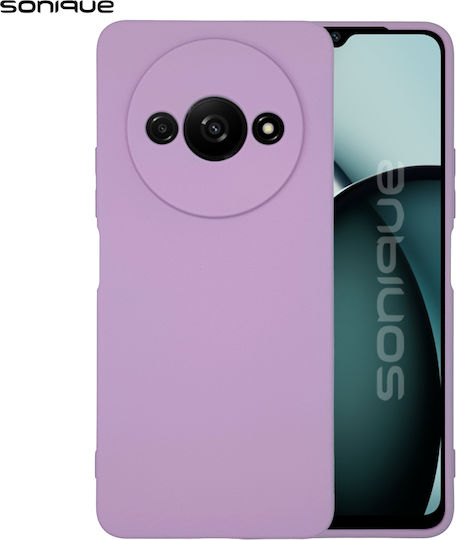 Sonique Back Cover Σιλικόνης / Υφασμάτινο Μωβ (Redmi A3)