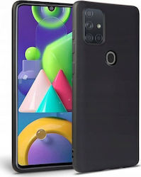 Samsung Back Cover Σιλικόνης / Δερμάτινο Μαύρο (Galaxy S21 5G)