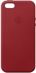 Apple Umschlag Rückseite Leder Rot (iPhone 5/5s/SE)