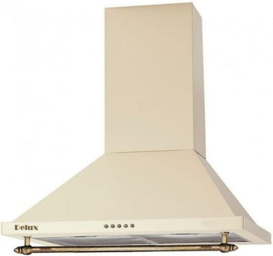 Delux Retro Vent Hood Abzugshaube Schornstein 60cm Creme