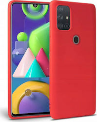Samsung Umschlag Rückseite Silikon / Leder Rot (Galaxy S21+ 5G)