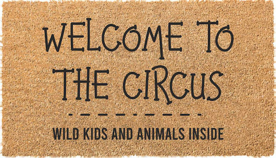Velcoc Entrance Mat made of Coir with Anti-slip Backing Black 40x70cm