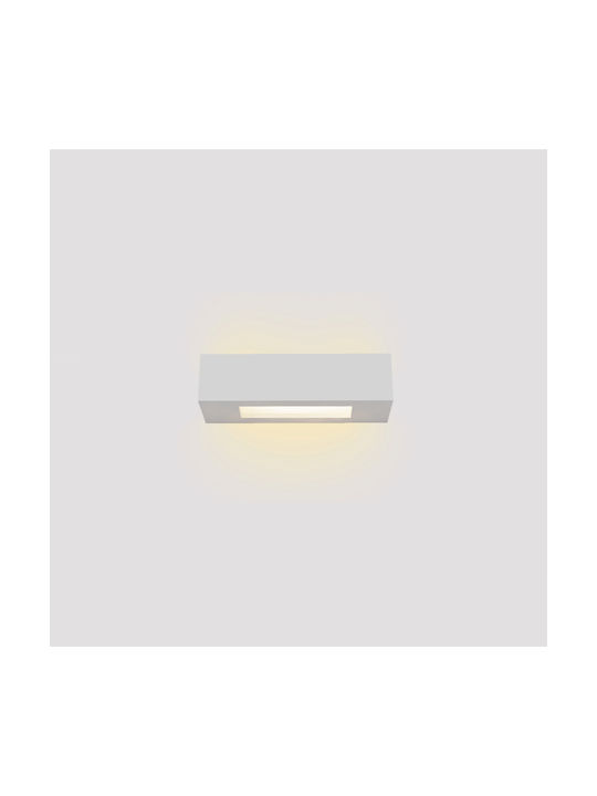 Inlight Modern Lamp Wall with Socket E14 White 22x22cm