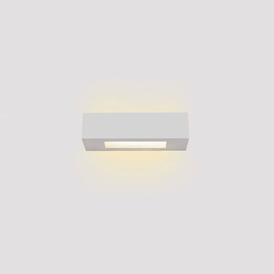 Inlight Modern Lamp Wall with Socket E14 White 22x22cm