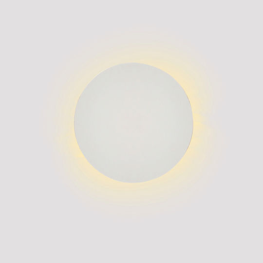 Inlight Lamp Wall with Integrated LED and Warm White Light 25x4.5cm