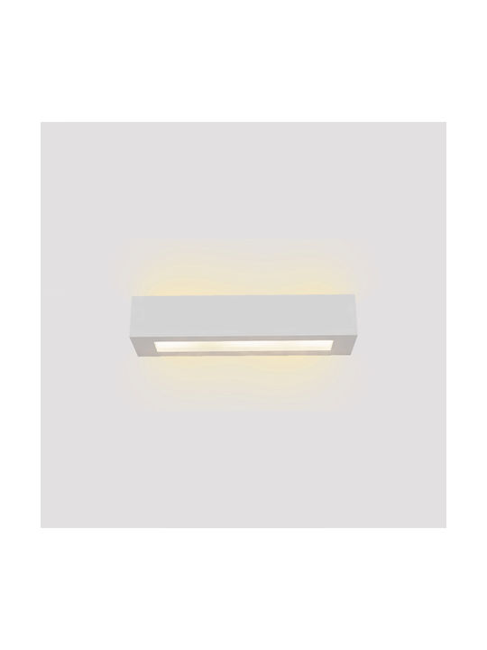 Inlight Modern Leuchte Wand mit Fassung E14 Weiß 36x9x7cm