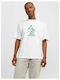 Jack & Jones Herren T-Shirt Kurzarm Bright White