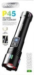 Rechargeable Flashlight LED Waterproof IP43