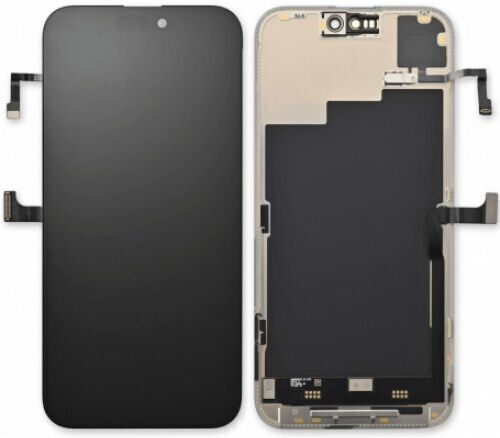 Екран със Сензорен Механизъм за Apple iPhone 15 (Черен)