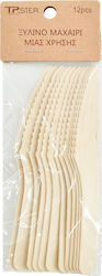Tpster Knife Disposable Wooden 12pcs Tpster Knife Disposable Wooden 12pcs