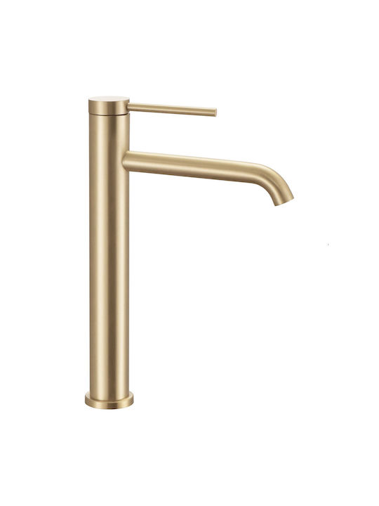 Rea Mixing Tall Sink Faucet Gold
