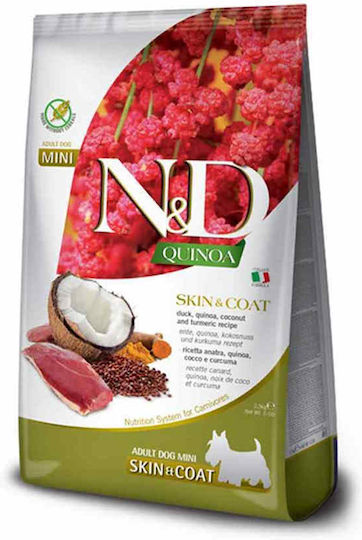 Farmina Quinoa 7kg Trockenfutter ohne Getreide für erwachsene Hunde kleiner Rassen mit Ente