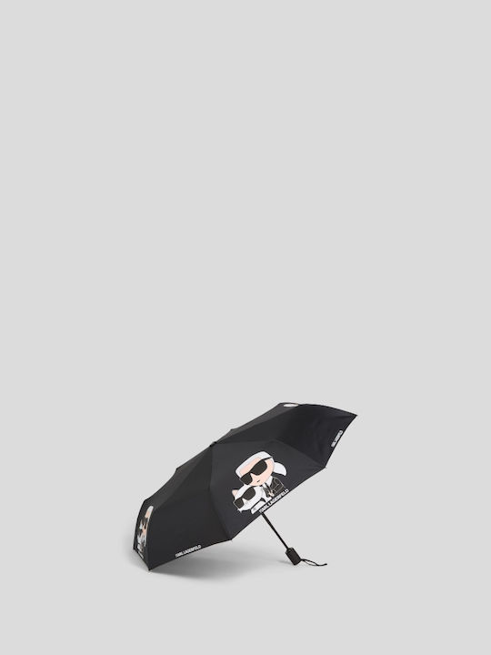 Karl Lagerfeld Umbrelă de ploaie Compact Neagră