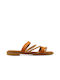 Famous Shoes Women's Sandals with Strass Brown