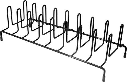 Suport Pentru Farfurii De Dulap Inox 14x10x3.5cm Negru
