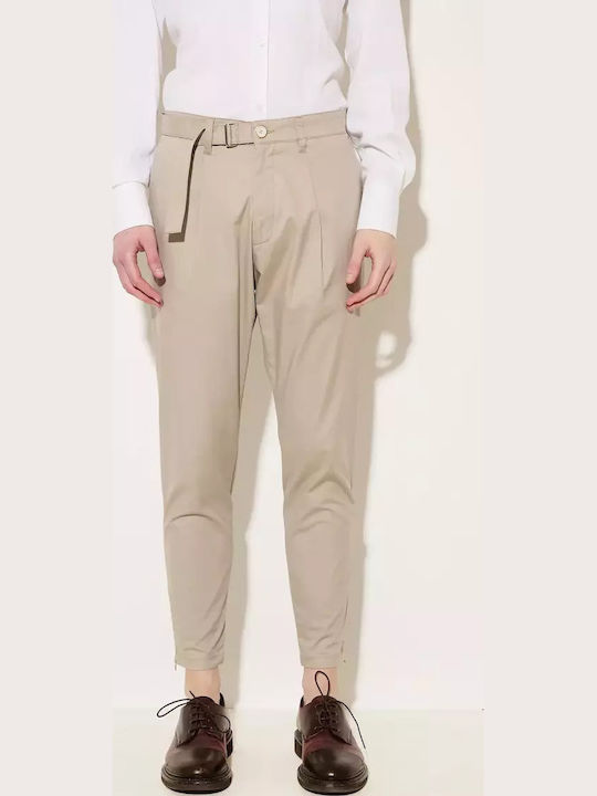 Stefan Fashion Trousers in Slim Fit Beige