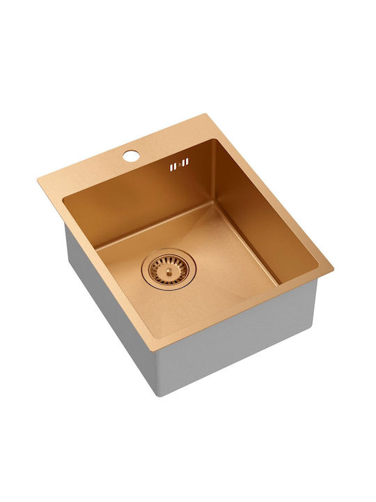 Quadron Drop-In Kitchen Sink Inox M86xP50cm Silver