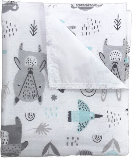 Sensillo 09999 Waterproof Changing Pad Fox Mint Green 50x60cm.