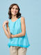 Passager Damen Bluse Turquoise