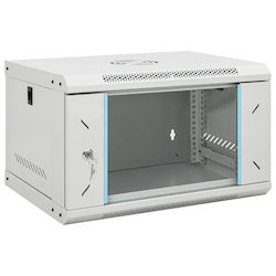 vidaXL Montat pe perete Cabină Rack 6U 53x40x30...