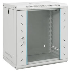 vidaXL Επιτοίχια Καμπίνα Rack 12U 53x40x60cm Γκ...
