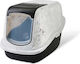 Savic Sa Nestor Marble Cat Toilet Closed Gray L56 x W38 x H39.5cm