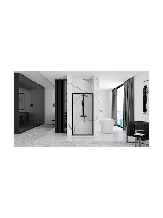 Rea Duschwand für Dusche mit Aufklappbar Tür 90x195cm
