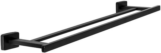 Rea Single Wall-Mounted Bathroom Rail Black