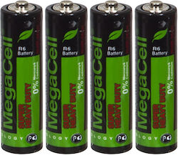 Megacell Zink-Batterien Zink AA 1.5V 4Stück