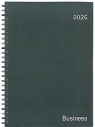 Agenda următoare 2025 Business Xxl Zilnic Spirală Gri 24x34cm