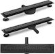 Rea Greek Stainless Steel Channel Shower Black