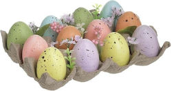 Inart-s/12 Eggs Paper Box Pl Multicolor 20x15x7