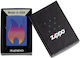Zippo 48996 Design vibrant retro cu logo, albastru de oțel