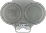 Cook Concept Θήκη Μαγειρέματος Αυγών από Πλαστικό Γκρι 16x11.5x3εκ.