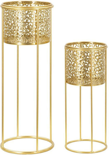 Mauro F Plant Pot Metal Gold