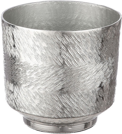 ArteLibre Übertopf Aluminium Silber 13x13x12εκ.