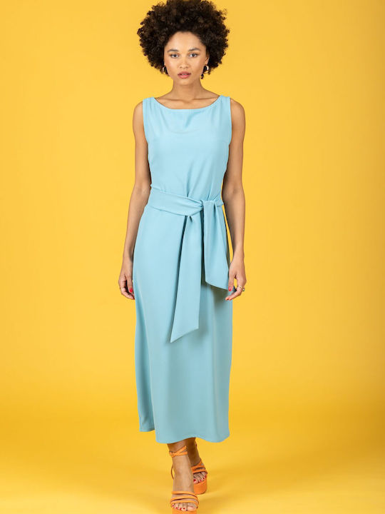 Chaton Maxi Rochie Aqua