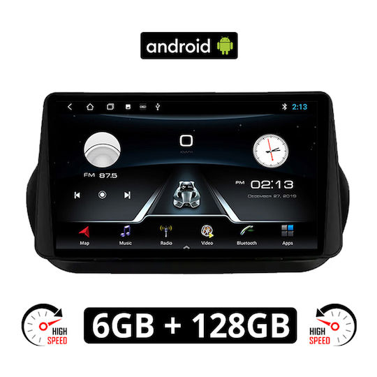 Car Audio System 2 DIN Bluetooth USB AUX Wi-Fi GPS Apple CarPlay Android Auto with 10" Touch Screen