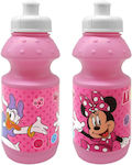 Plastic Minnie Water Bottle 18x6cm 380ml Disney 1 Piece 50-3245