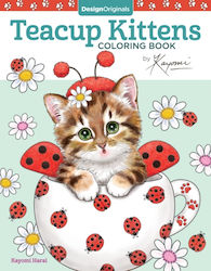 Carte de colorat Teacup Kittens Design Originals Paperback Softback Carte de colorat Teacup Kittens Design Originals Paperback Softback