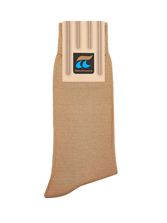 Pournara Plain Socks Beige